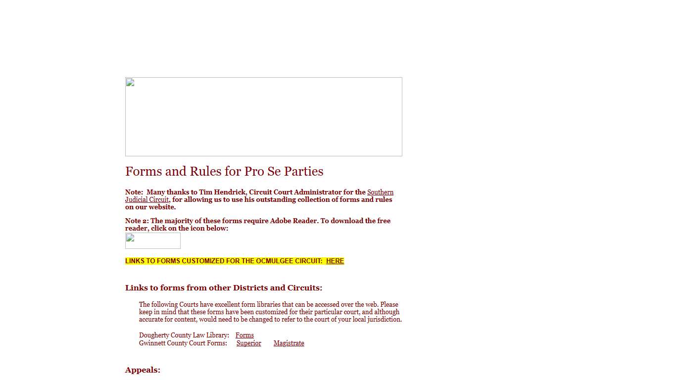 Self Help for Pro Se Parties